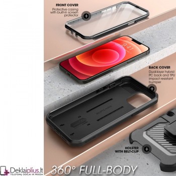 Supcase unicorn beetle pro serijos dėklas + laikiklis (telefonui Apple Iphone 13 Pro) Supcase unicorn beetle pro serijos dėklas + laikiklis (telefonui Apple Iphone 13 Pro)